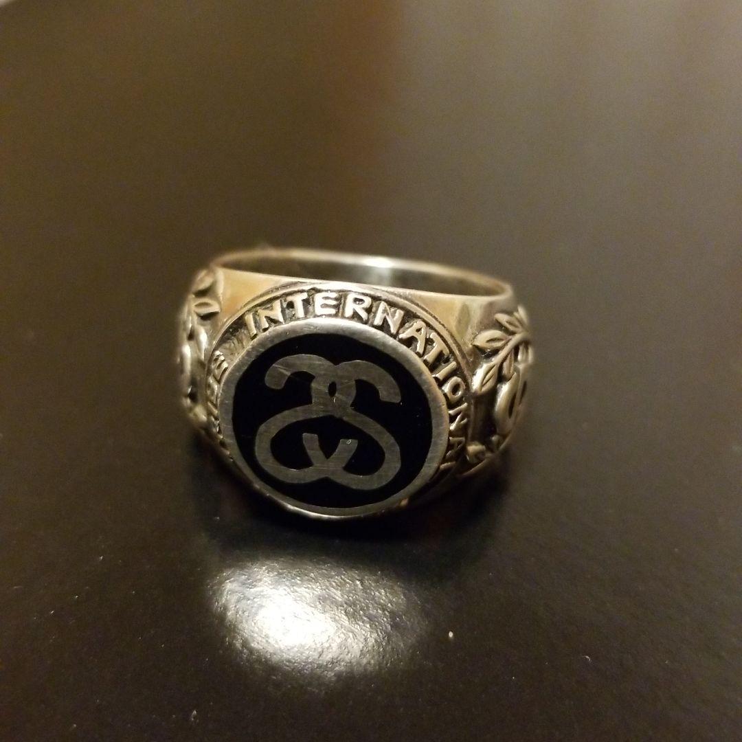 STUSSY リング 23号 送料無料/ stussy Crown Ring ステューシーリング L-XL/1番人気