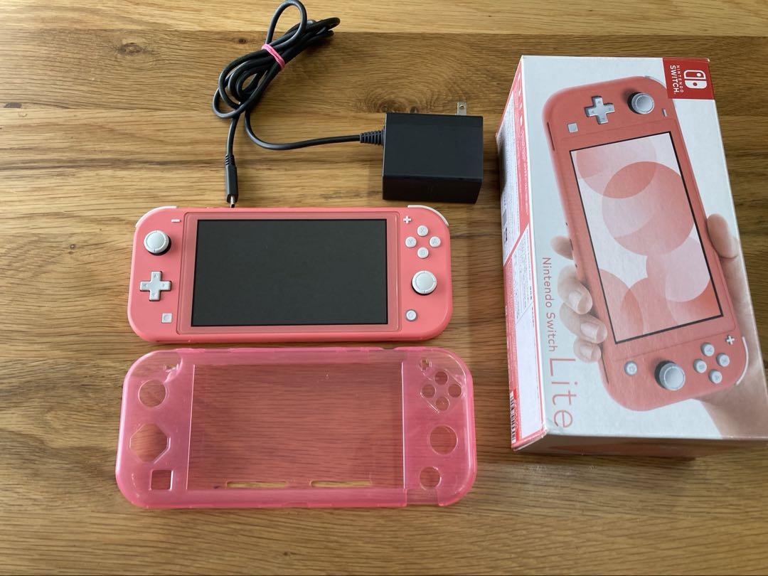 【極美品】スイッチライト本体 コーラルピンク 箱あり 動作品 Nintendo Switch Lite 本体 コーラル 任天堂 スイッチ ライト