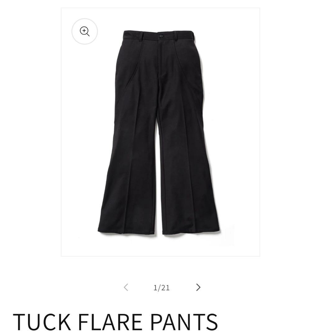 GOAT ESSENCE TUCK FLARE PANTS サイズ2 TUCK FLARE PANTS – GOAT ESSENCE