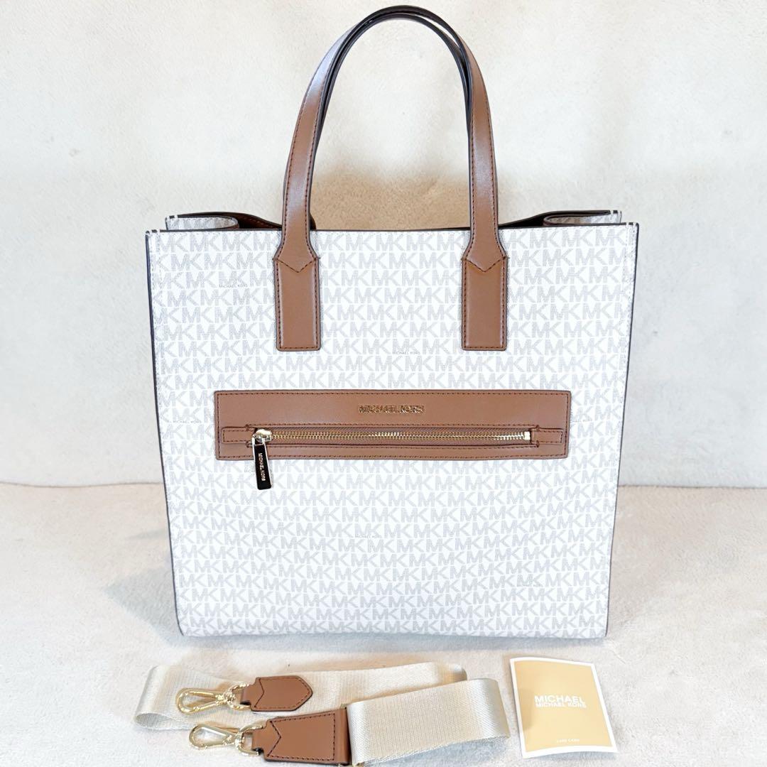 MICHEAL KORS PVC 2WAYトートバッグ ショルダーバッグ（マイケル