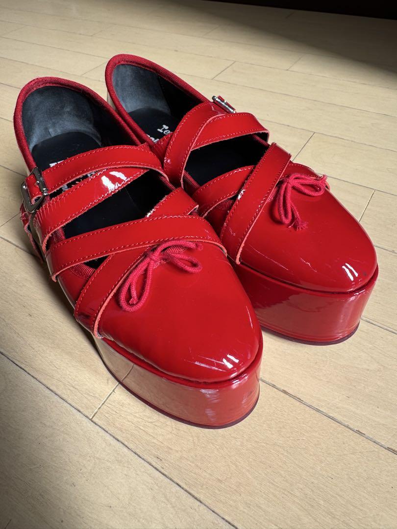 ノワールケイニノミヤ　repetto コラボ　24センチ　厚底フラットシューズ ノワール ケイ ニノミヤがレペットとのコラボシューズ発表