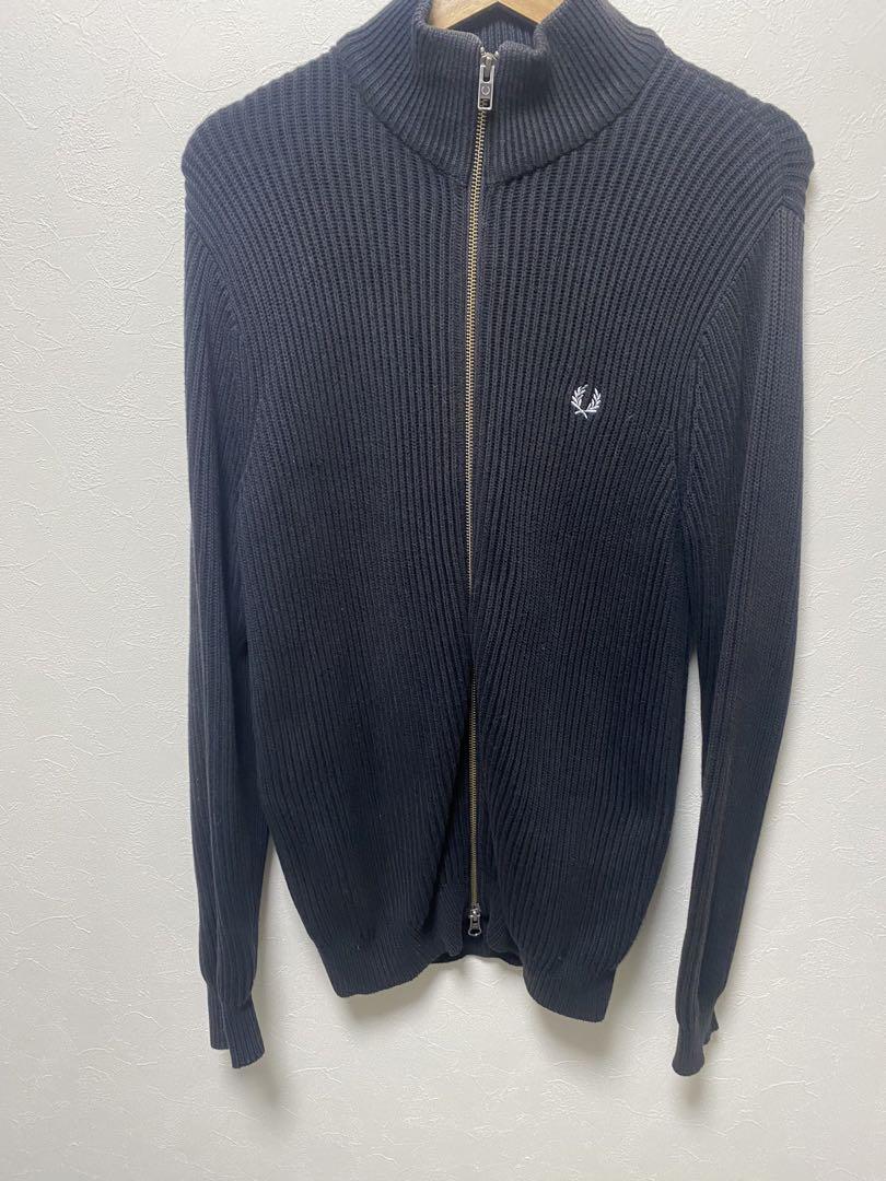 FRED PERRY リブ編み 長袖 ニット BEAMS フレッドペリー FRED PERRY フレッドペリー リブ編み セーター テクスチャード