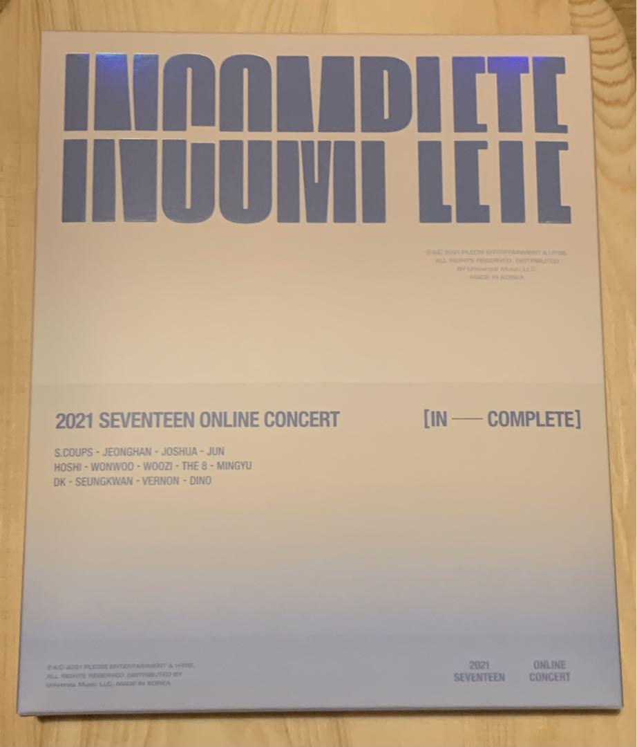 SEVENTEEN Blu-ray セット　incomplete SEVENTEEN | 세븐틴 | [ 2021 ONLINE CONCERT INCOMPLETE BLURAY