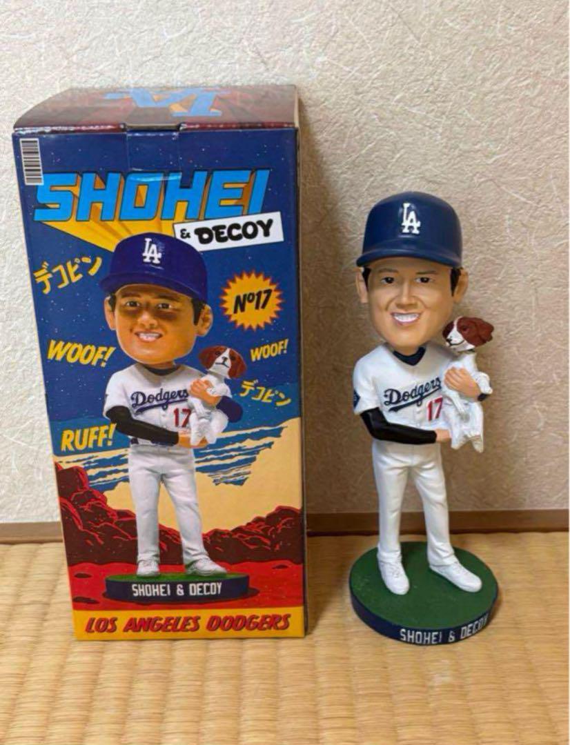 【限定品】大谷翔平&デコピン ボブルヘッド ドジャース　8月28日 限定配布 8月28日 LA球場 配布景品 大谷翔平 with デコピン ドジャース