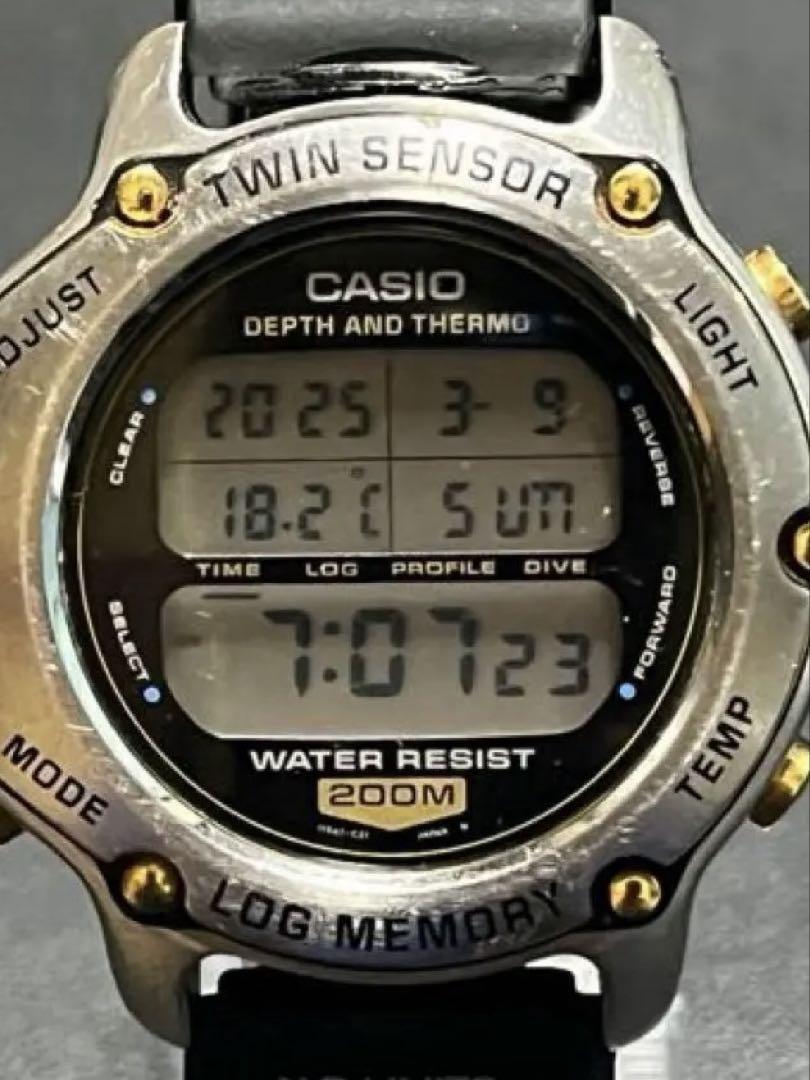 潜水王 CASIO　カシオ　DEP-600 　ログメモリー　ツインセンサー Yahoo!オークション -「casio dep 600」の落札相場・落札価格