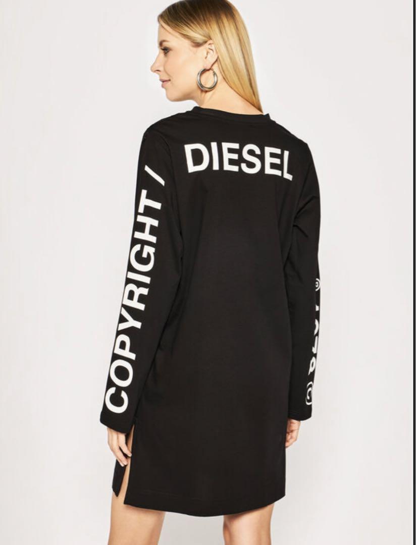 DIESEL♡ディーゼル 【美品】 超カッコイイロンTワンピース ディーゼル ロンT ワンピース （DIESEL ディーゼル ロング丈T
