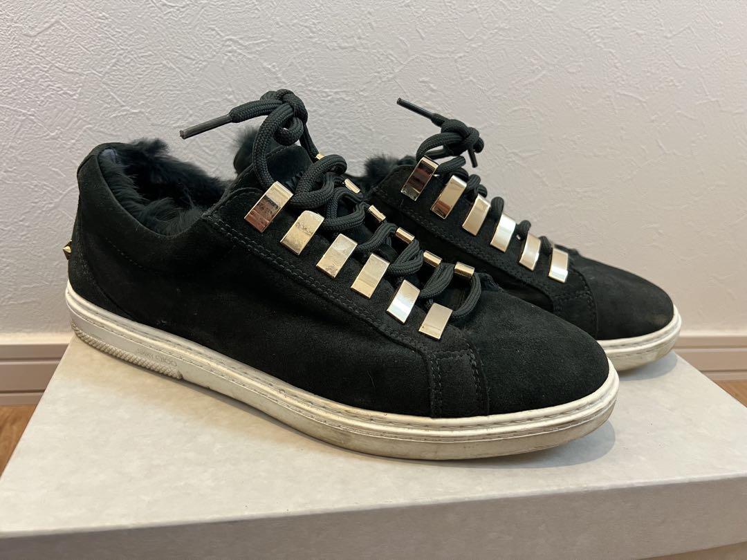 26.5cm】 JIMMY CHOO CASH グリーンスニーカー 42（JIMMY CHOO
