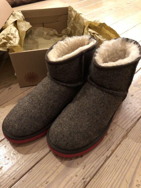 最終値下げ】UGG ムートンブーツ ソールレッド（最終値下げ