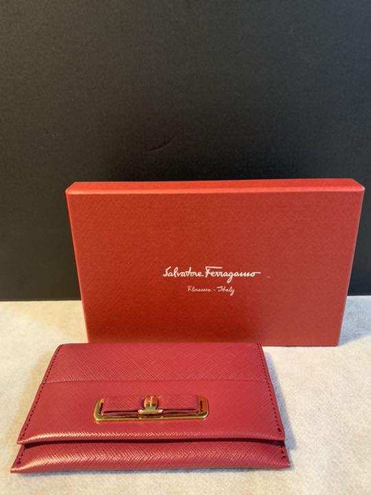 フェラガモ　名刺入れ FERRAGAMO フェラガモ Salvatore Ferragamo 名刺入れ ブラックx