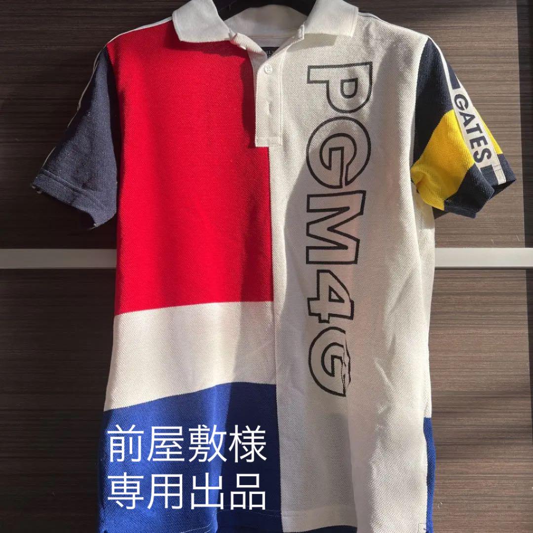 2点セット パーリーゲイツ 半袖ポロシャツ ショートパンツ サイズ0 S【B】 KAZEメッシュ半袖ポロシャツ ＜ロゴバイヤスボーダー柄＞＜Relax