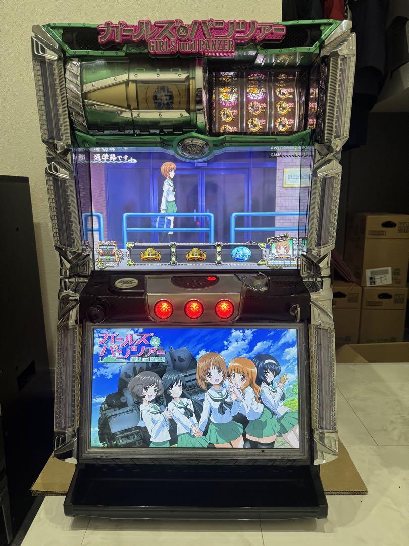 常吉　送料無料　ガールズ&パンツァーG戦車道　ボリューム・コイン不要機付 パチスロ ガールズ&パンツァーG～これが私の戦車道です