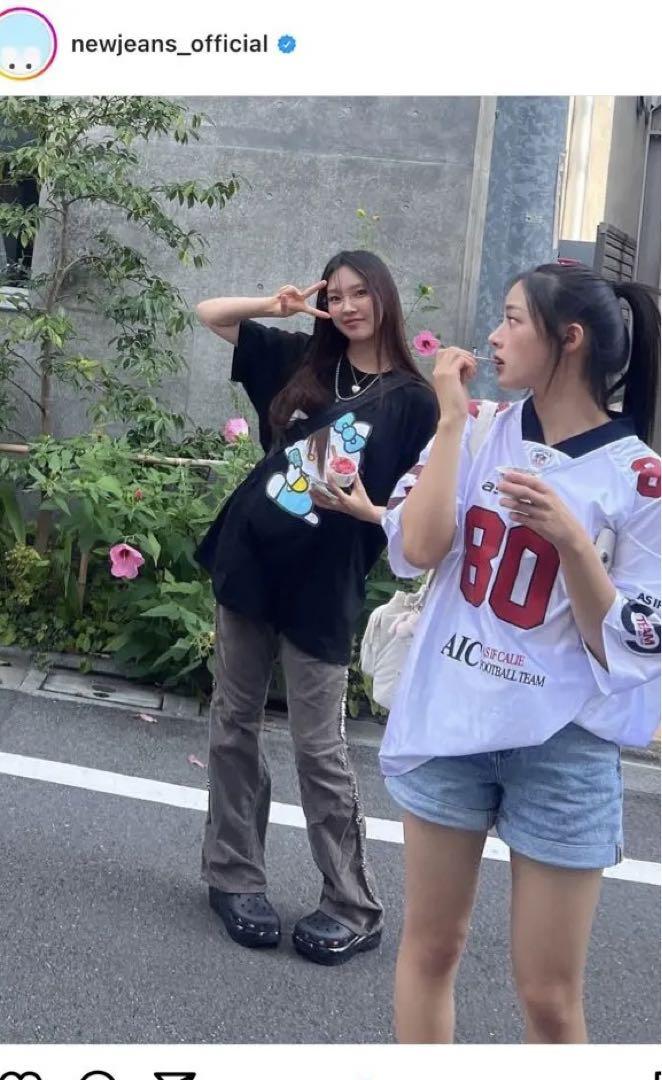 summer sonic キティちゃん Tシャツ NewJeans 新木優子着用 summer sonic キティちゃん Tシャツ NewJeans 新木優子着用