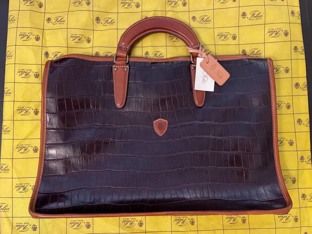 フェリージ　ビジネスバッグ　オールレザー 美品】フェリージ Felisi オールレザー ビジネスバック 1826