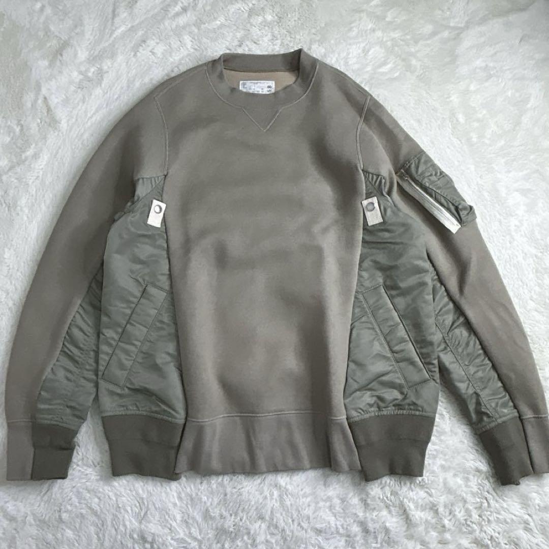 sacai スポンジスウェット　サカイSCM-058 2024SS sacai サカイ Sponge Sweat x Nylon Twill Pullover
