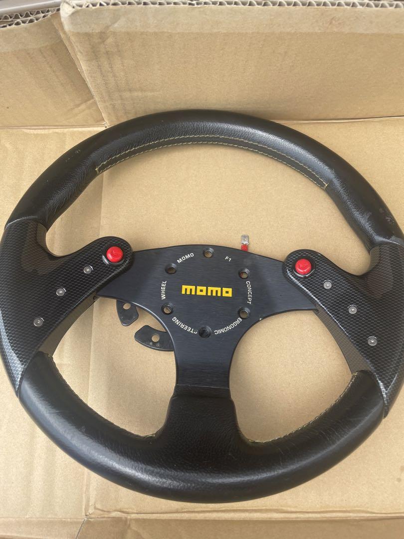 MOMO F1 concept 320mm ステアリング MOMO - 希少 MOMO F1 concept ステアリング 廃盤品 320mmの通販
