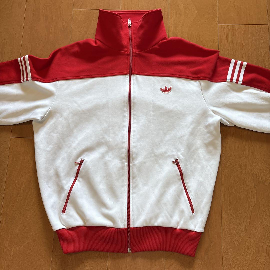 アディダス adidas トラックジャケット デサント 西ドイツ セットアップ 好配色】アディダス トラックジャケット デサント 西ドイツ 5号