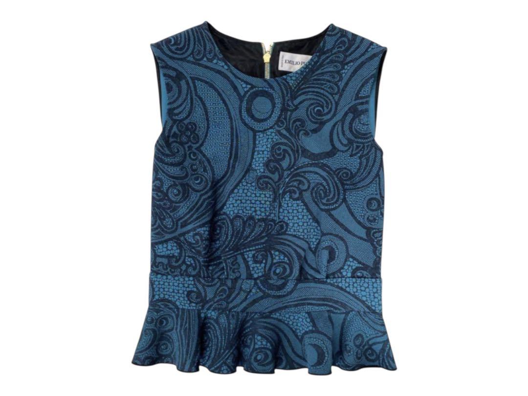 美品 EMILIO PUCCI エミリオプッチ ノースリーブ ブラウス（楽天