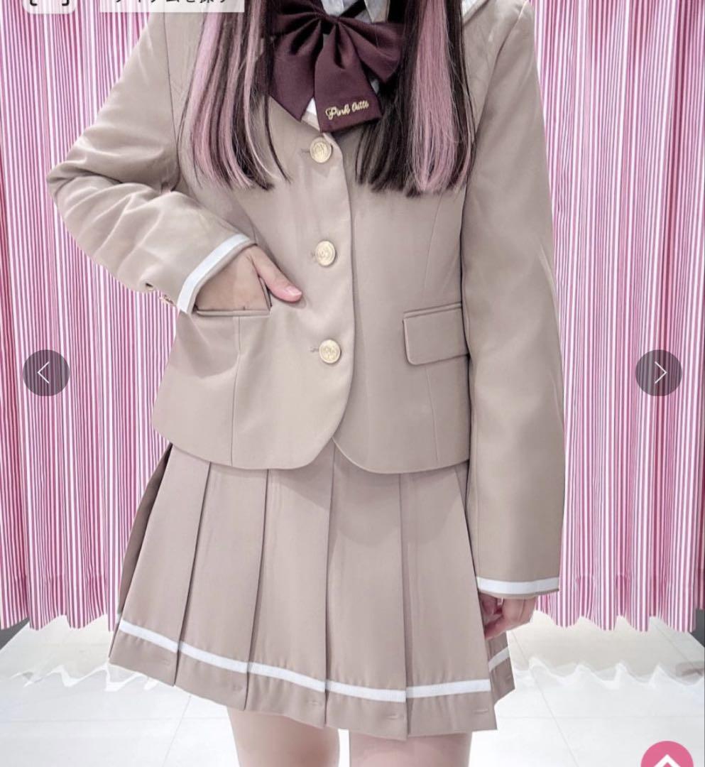 ピンクラテ卒服 セーラーフォーマルスーツセット（ローファー付
