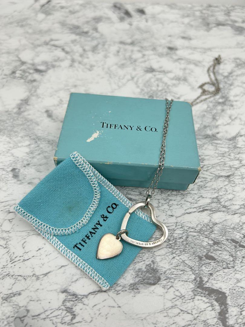 Tiffany&Co. ティファニー キーリング SV928 ハート ダブル