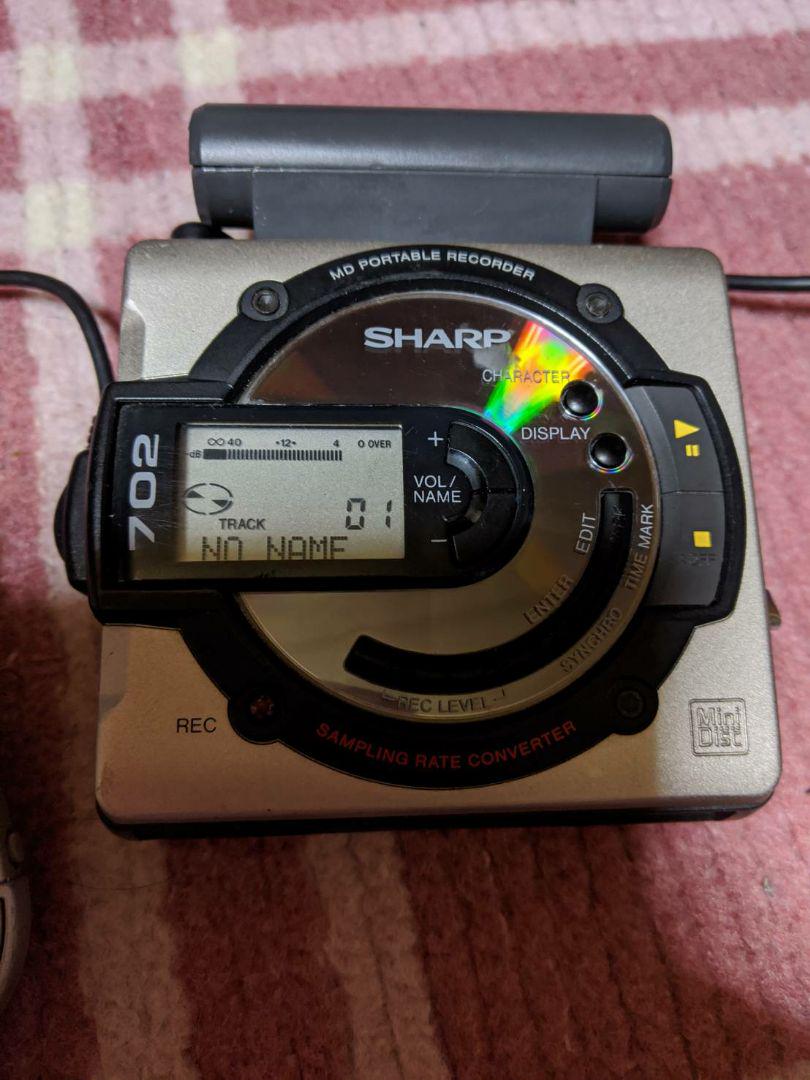 SHARP 702 ポータブルレコーダー MD-MS702-H F》ジャンク❗SHARP ポータブルMDレコーダー MD-MS702-H - メルカリ