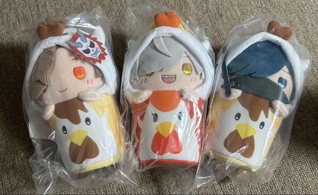 CR ローソン からあげクン ぬいぐるみ 3点セット（Loppi