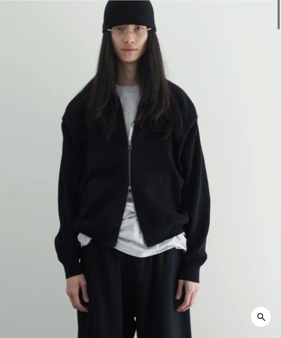 crepuscule / Stripe Mesh Drizzler ブルゾン（crepuscule