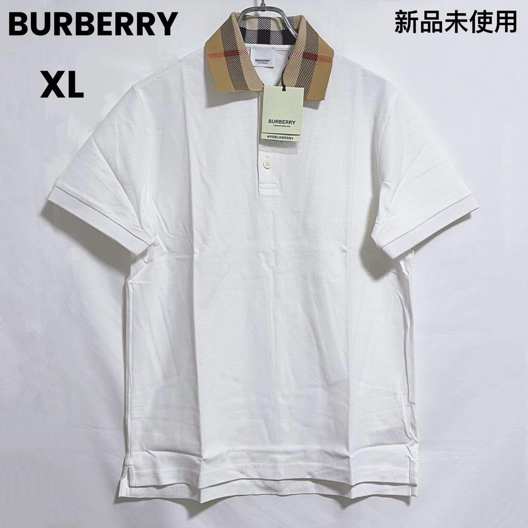 BURBERRY バーバリー チェック柄　ポロシャツ　24SS 新作　XL BURBERRY バーバリー チェック柄 ポロシャツ 新作 XL