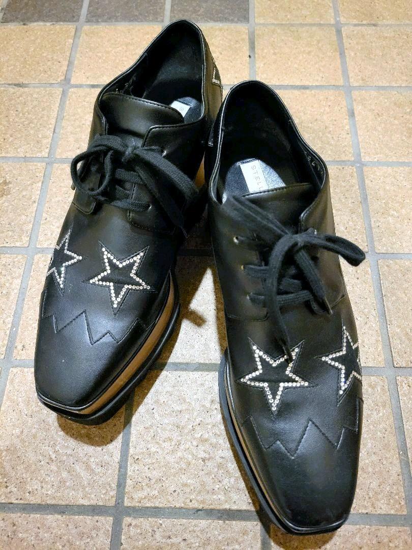 STELLA McCARTNEY ブラックレザーシューズ STELLA McCARTNEY(ステラマッカートニー) レザーシューズ