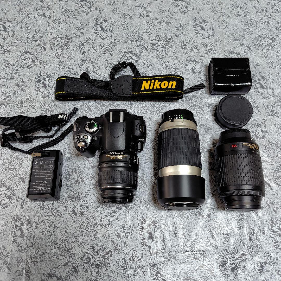Nikon D40X 一眼レフ フルセット 美品 a4480 ニコン デジタル一眼 Nikon D40x レンズキット 中古 スマホに