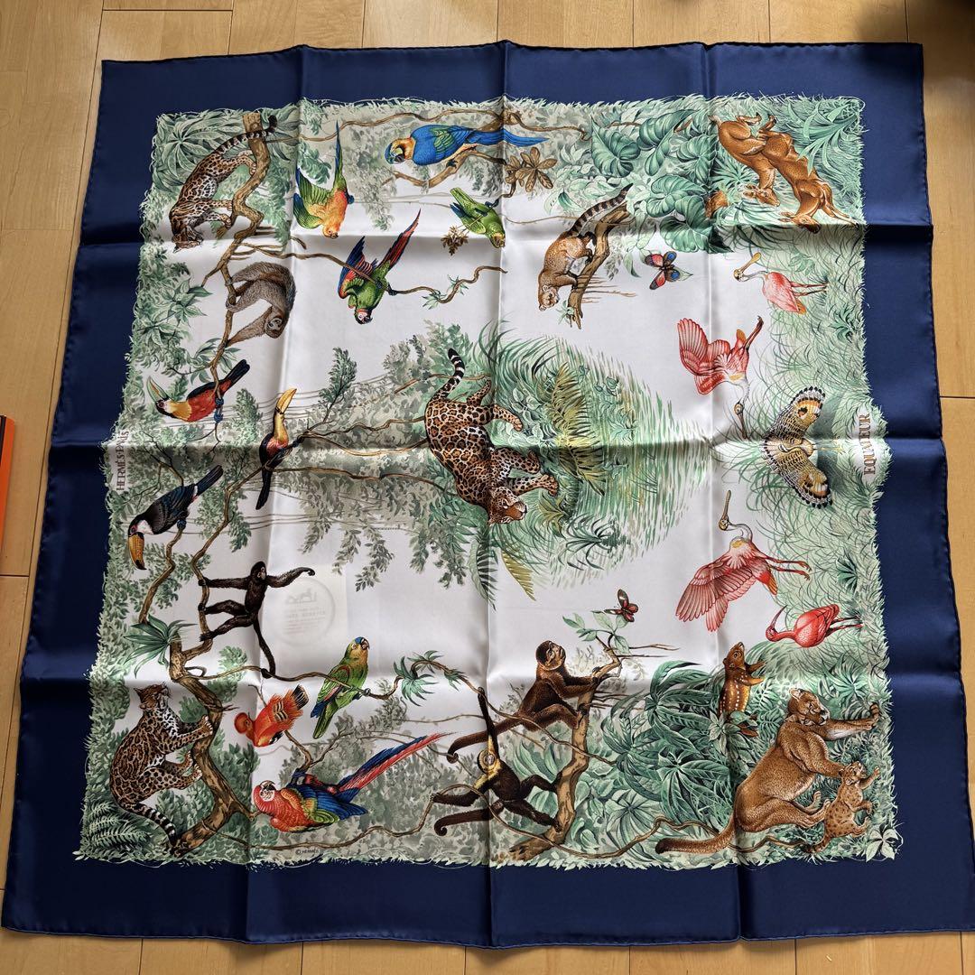 新品 箱付 HERMES エルメス スカーフ カレ90 EQUATEUR（2019年