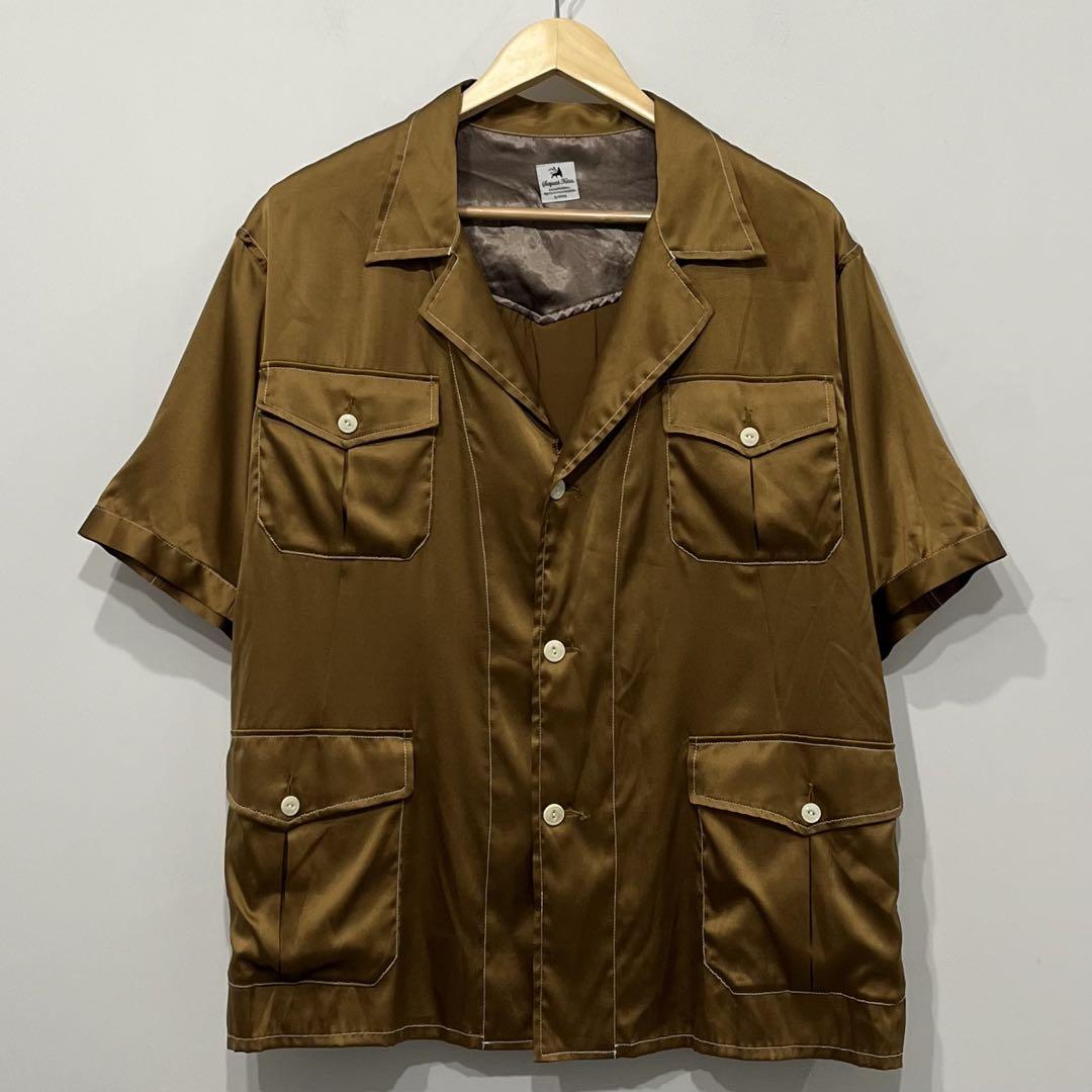 19ss サスクワッチファブリックス silk safari シャツ M