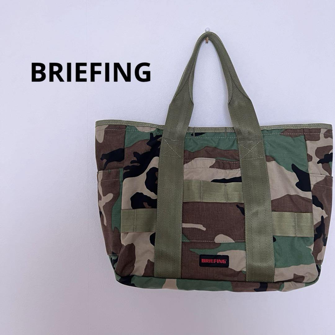 も*ん様 BRIEFING カモフラージュ トートバッグ BRIEFING◇トートバッグ/-/KHK/カモフラ