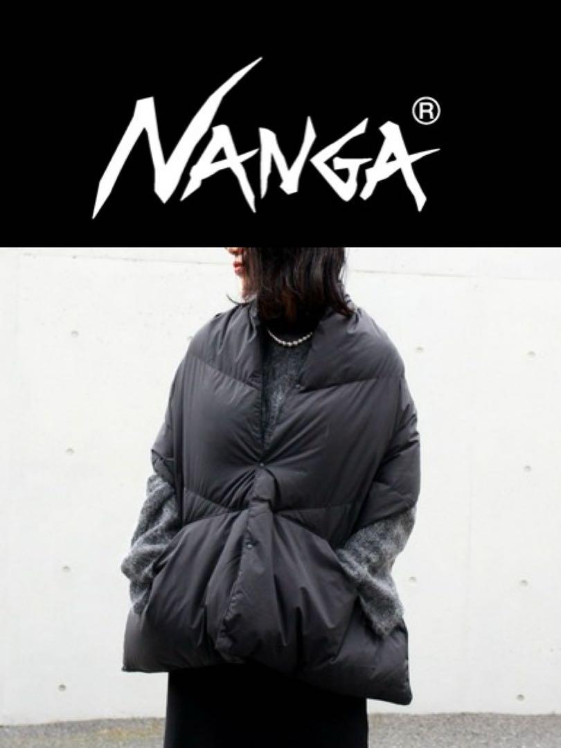 ナンガ NANGA ダウンポンチョマフラー /ブラック/フリーサイズ