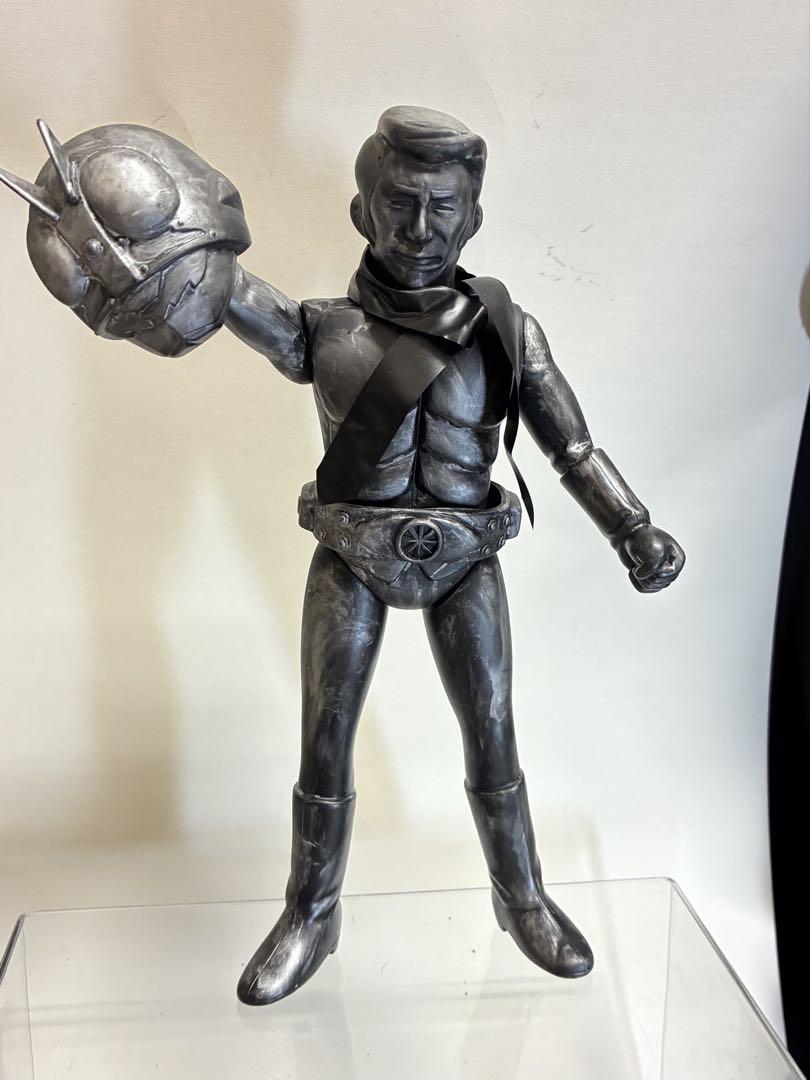 □マスク面取れ 仮面ライダー 限定ソフビ ブロンズ調 /大野剣友
