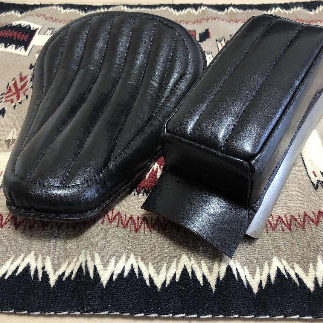 汎用サドルシート、ピリオンシートセット(本革) （本革 STDソロ