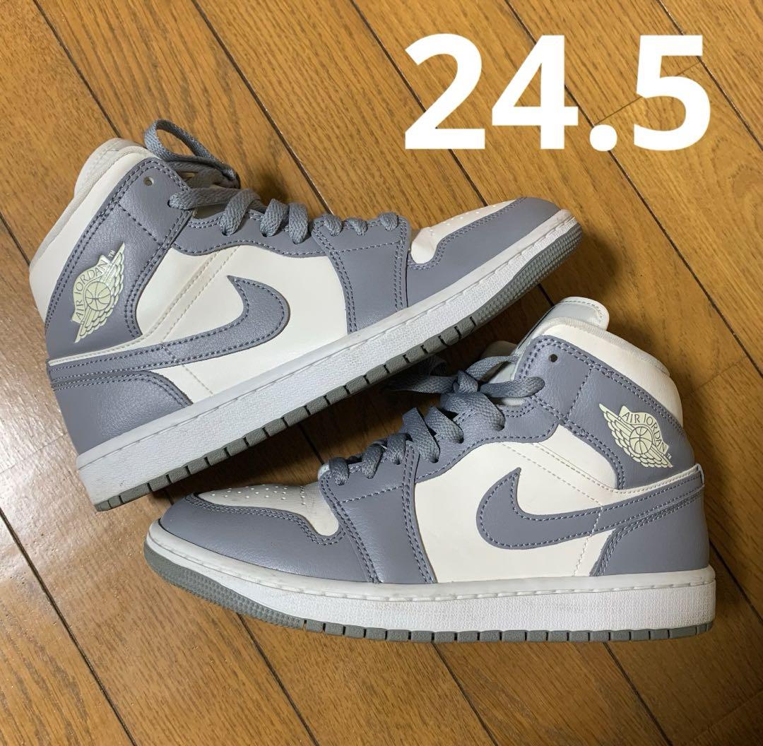 エアジョーダン1 グレーセイル 24.5 （2024年 5/18 発売】ナイキ