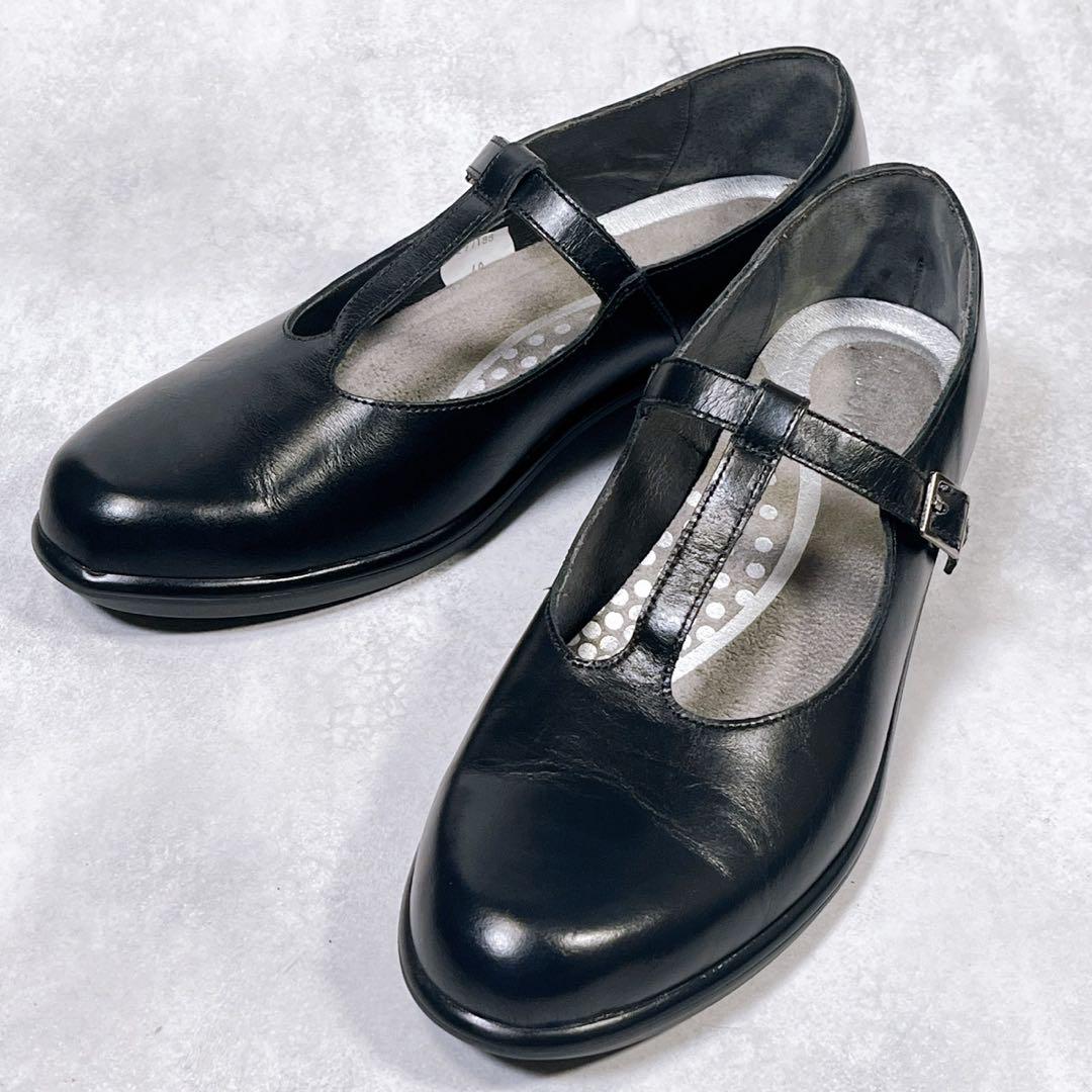 ☆美品☆【ナオト】テテ　(40) Tストラップ　フラットパンプス　レザー　黒 NAOT｜TETE テテ / ストラップシューズ/フォーマルにも◎ - NAOT