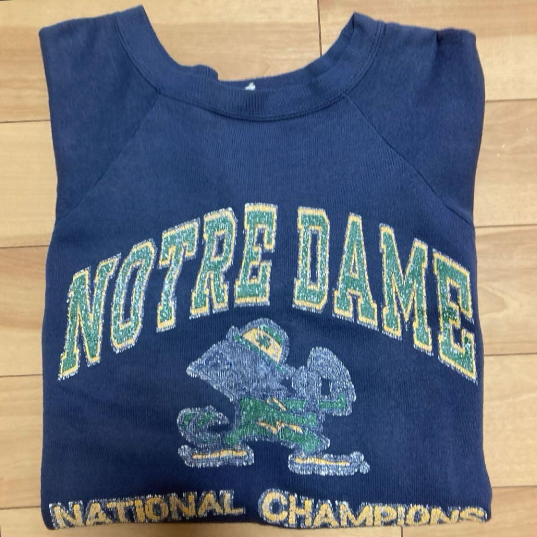 USA製 80's Champion ノートルダム大学 スウェット トリコタグ