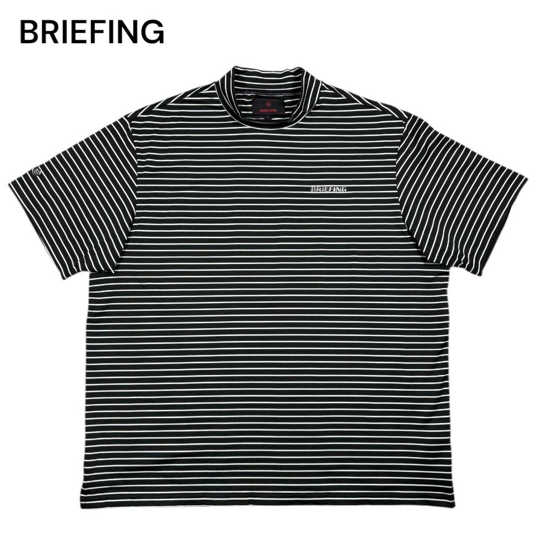極美品 BRIEFING ブリーフィング モックネック ボーダー 24年モデルL 極美品 BRIEFING ブリーフィング モックネック ボーダー 24年