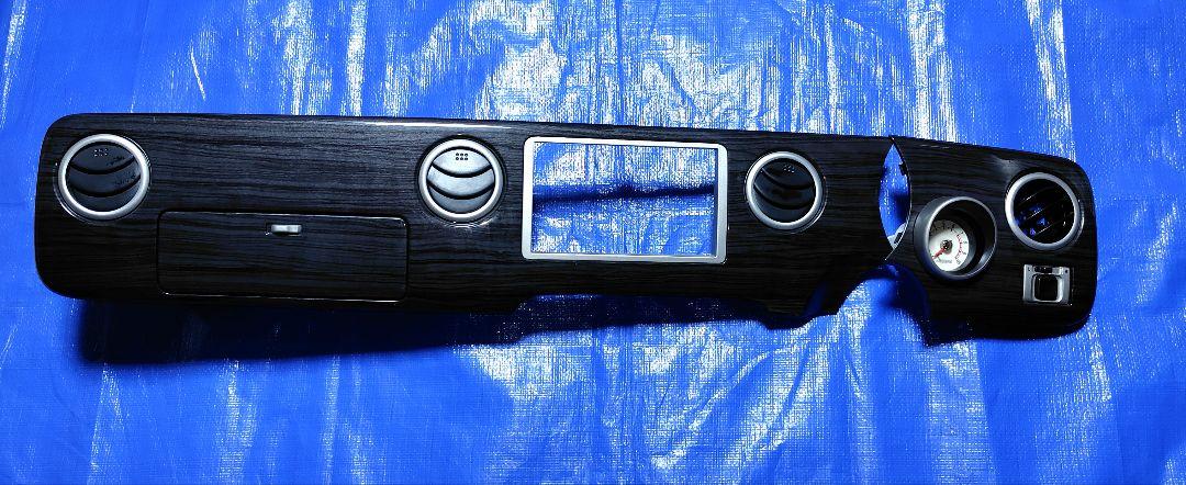 スズキラパンHE21S 黒木目パネルセット 小物入れ、タコメーター