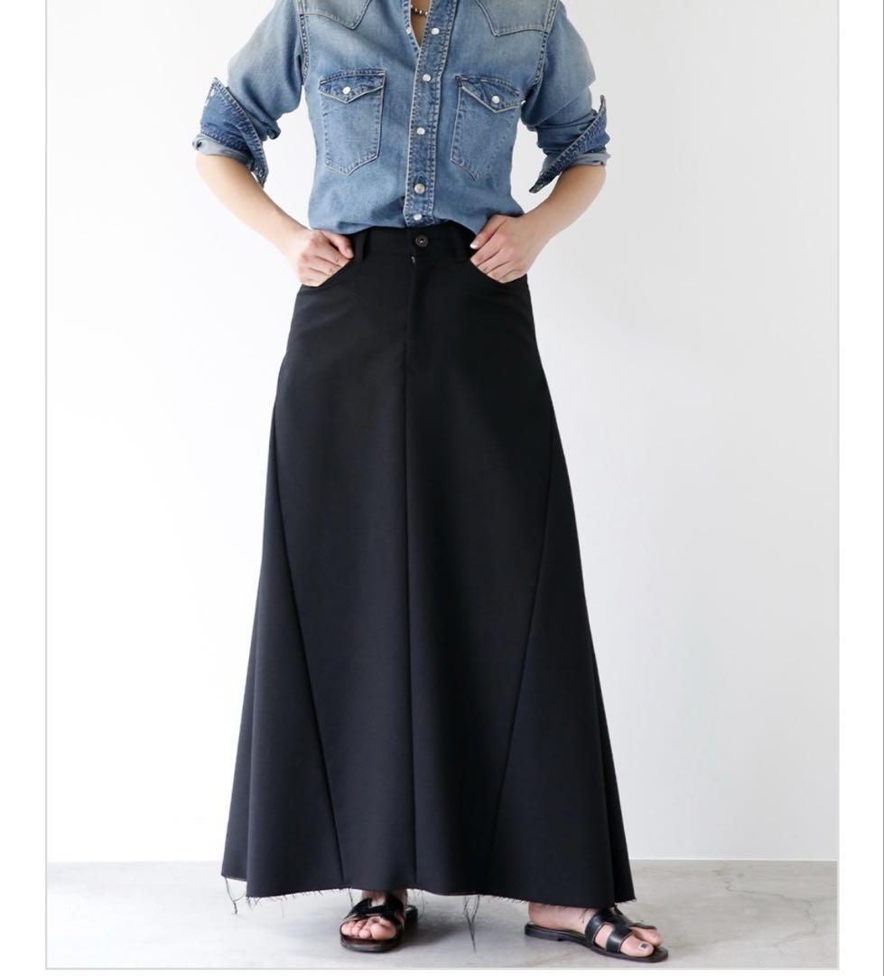 マディソンブルー　カーゴロングリメイクスカート　size01 黒 v_426212_00.jpg?$500$