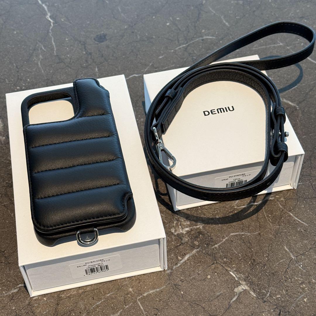 【新品】DEMIU デミュウ iPhone16pro スマホケース ストラップ DEMIU(デミュウ)｜iPhone16 BALLON 背面収納スマホケース