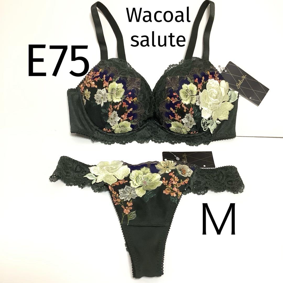 ワコール サルート ブラショーツセットE75M （Wacoal - 【新品