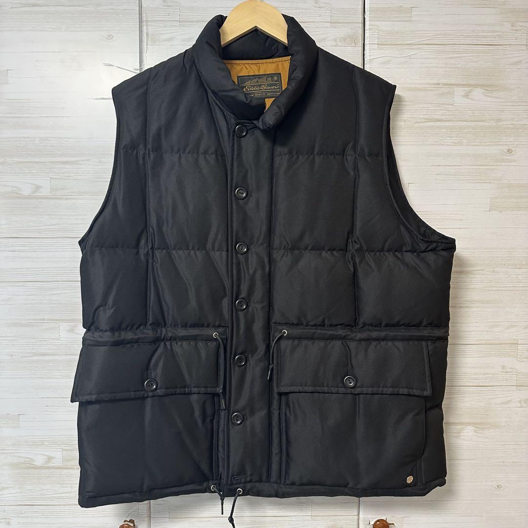 Eddie Bauer ダウンベスト XL 黒（希少【70s 80s ビンテージ 黒