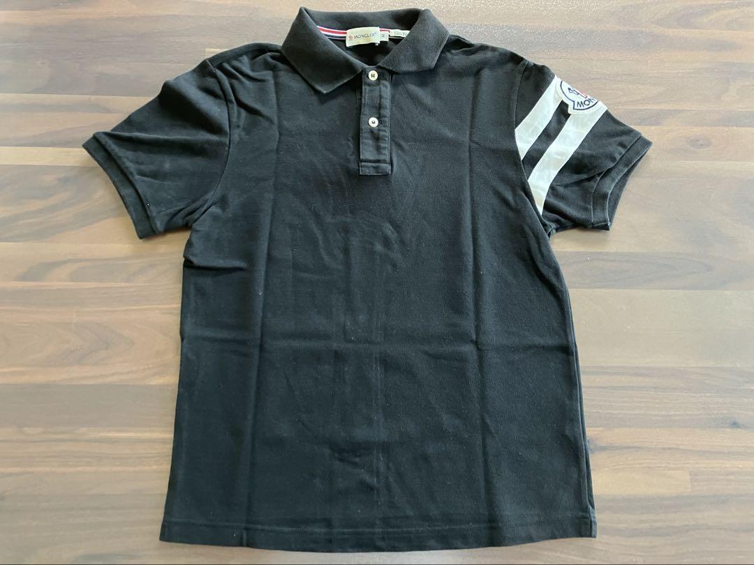K*n様 MONCLER スリムフィット ポロシャツ L ブラック MONCLER ブラック ポロシャツ M スリムフィット モンクレール