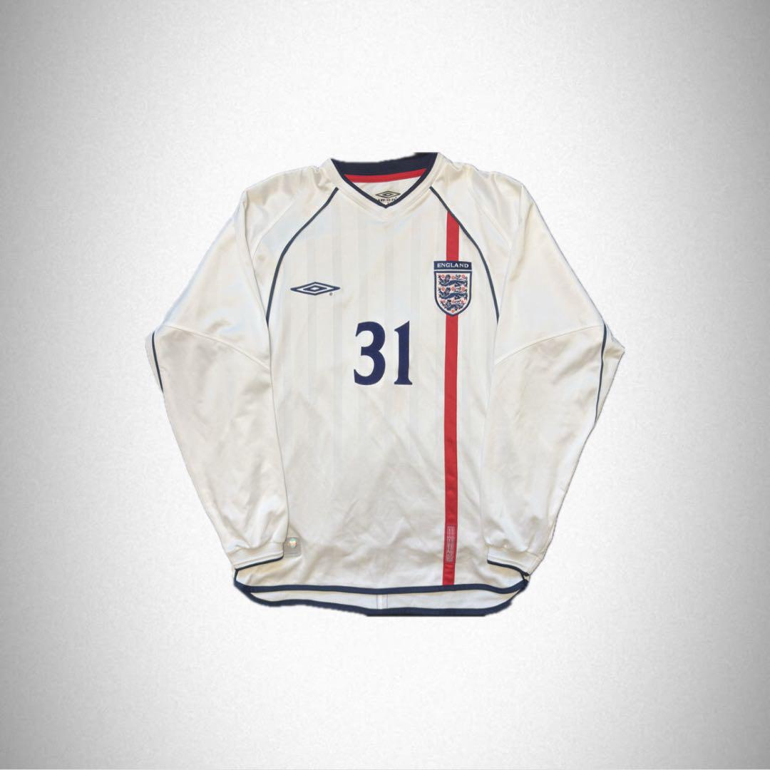 UMBRO M 2002 ENGLAND Long sleeve uniform（Umbro England Away