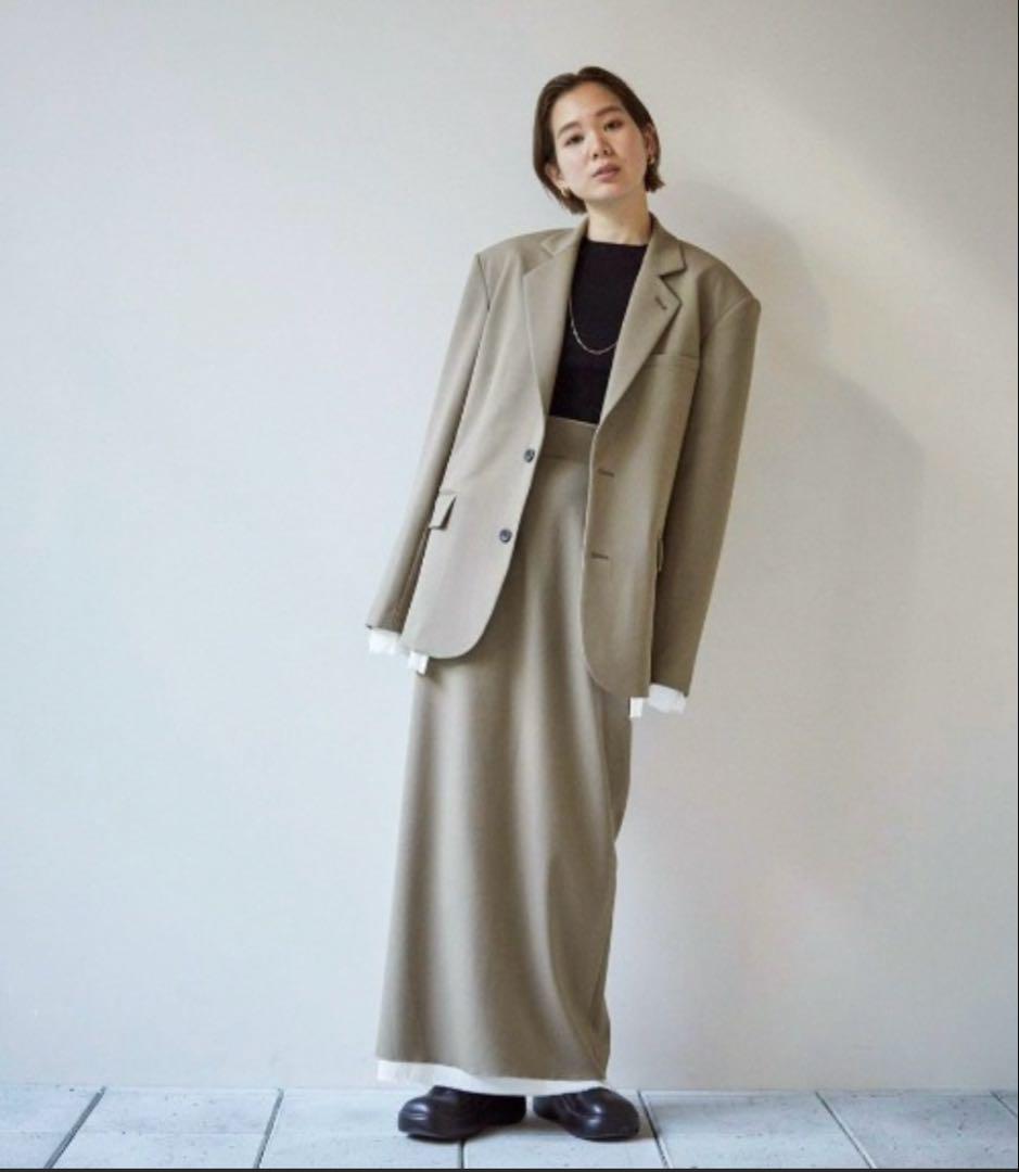 todayful オーバーショルダージャケット オリーブ 38inch
