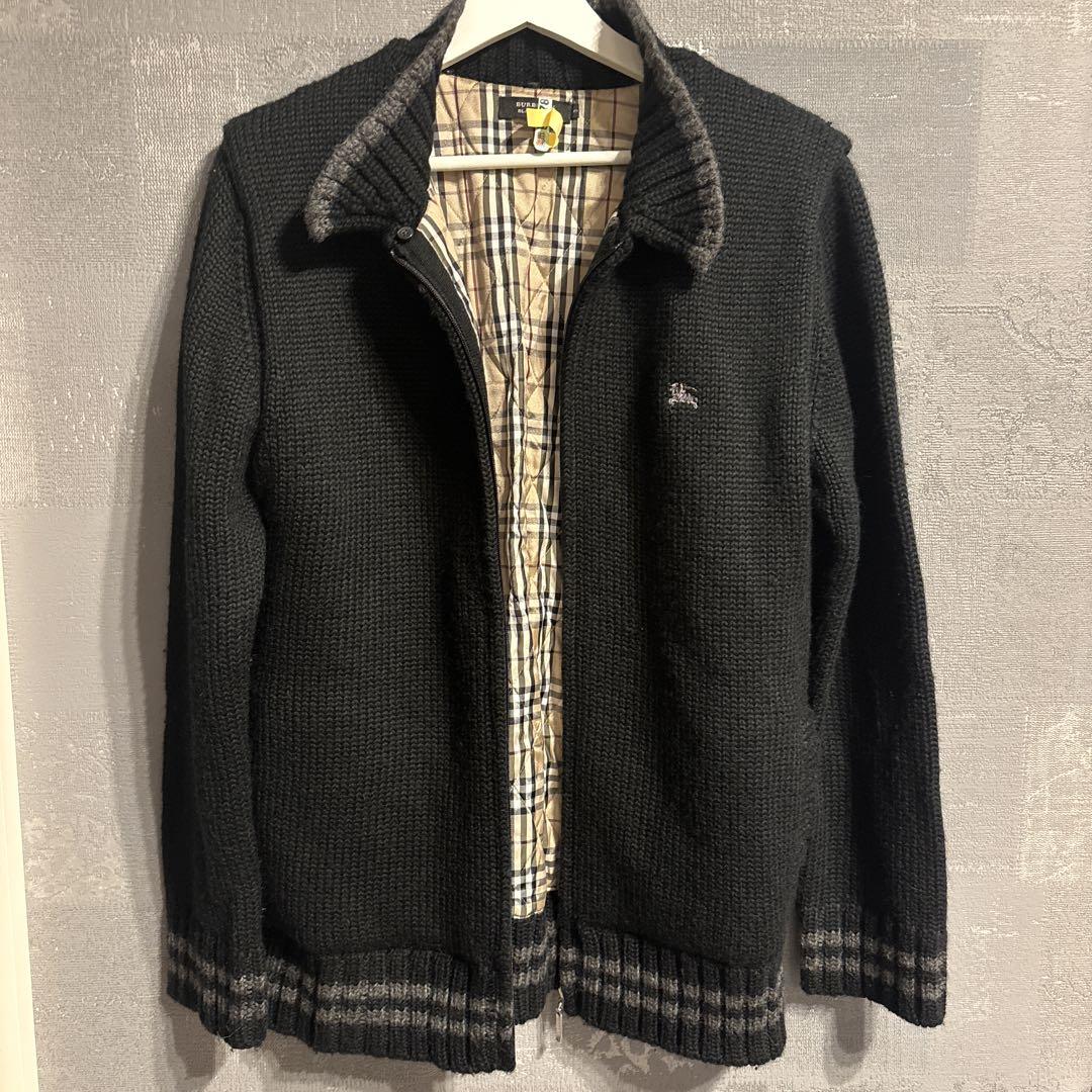 バーバリー　BURBERRY BLACK LABEL カーディガン バーバリーBURBERRY BLACK LABEL カーディガン｜Yahoo!フリマ