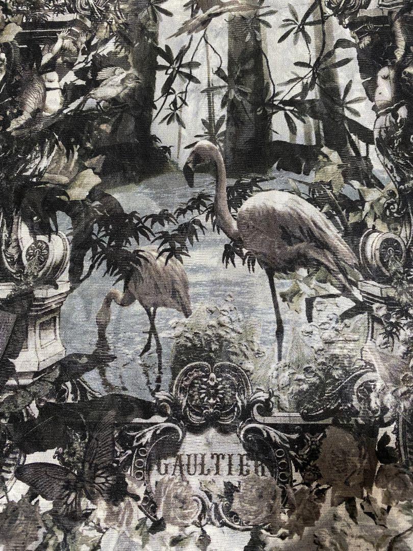 美品！Jean Paul GAULTIER 楽園柄 パワーネットカットソー② 美品！Jean Paul GAULTIER 楽園柄 パワーネットカットソー（激