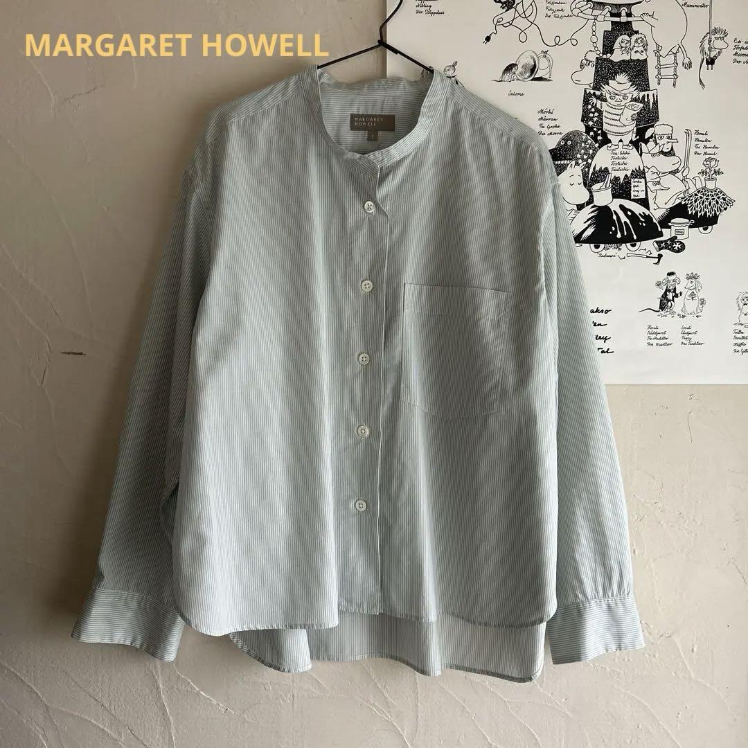 MARGARET HOWELL マーガレットハウエル ストライプシャツ　麻 I 楽天市場】ストライプ（ブランドマーガレットハウエル）（シャツ